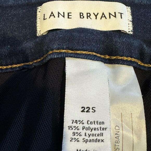 Lane Bryant High Rise Boot Cut Dark Wash Stretch Denim Jeans Size 22S - Picture 5 of 12